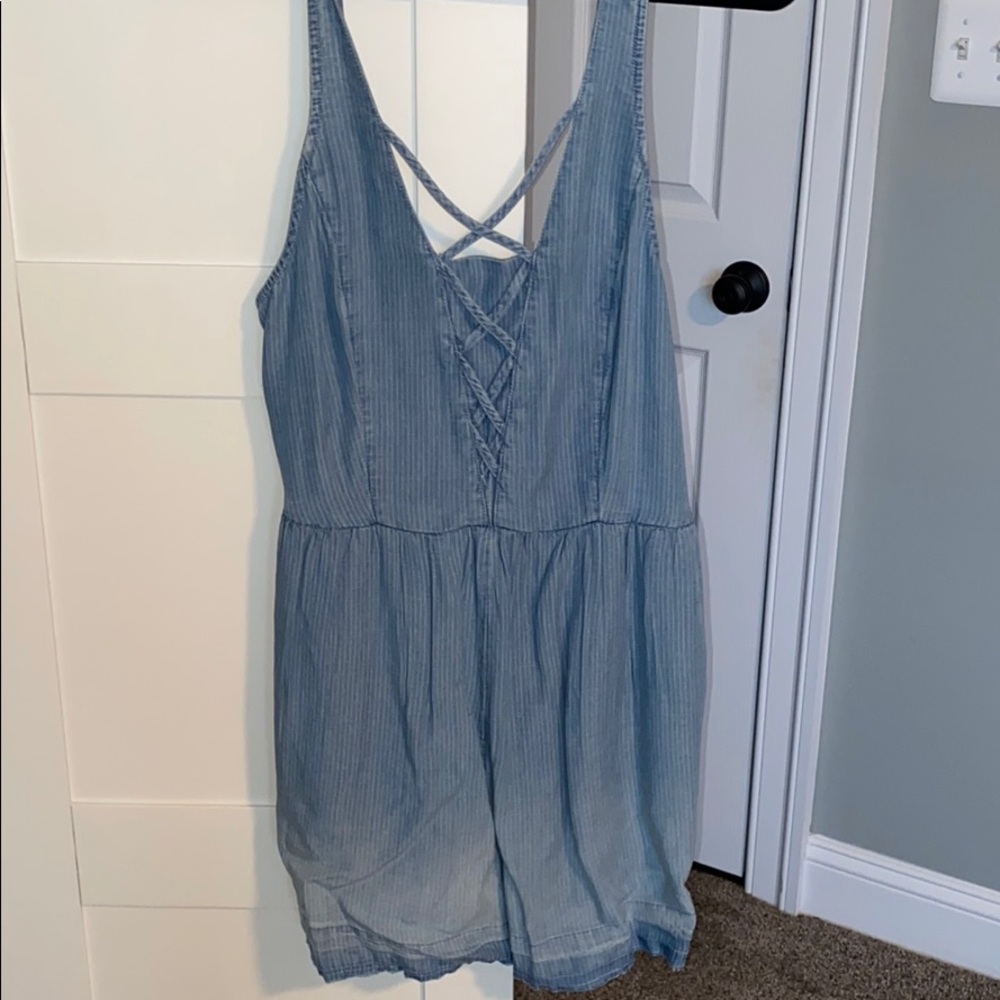 American Eagle Denim colored romper